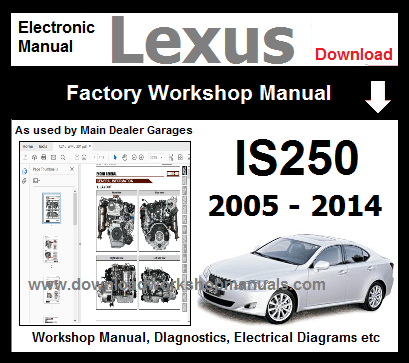 Lexus IS 250 Workshop Service Repair Manual